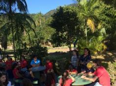 4º A em aula passeio no Espaço Verde