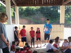 4º A em aula passeio no Espaço Verde