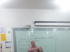 Palestra sobre segurança com o Sr. Osnei