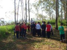 1ª B explorando paisagem natural e social no Espaço Verde