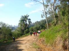 1ª B explorando paisagem natural e social no Espaço Verde