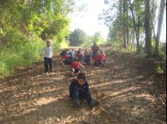 1ª B explorando paisagem natural e social no Espaço Verde