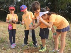 Grupo Pequenos Cientistas – 1º ano D – aprende e se diverte no Espaço Verde