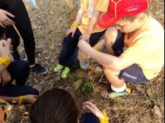 Grupo Pequenos Cientistas – 1º ano D – aprende e se diverte no Espaço Verde