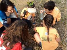 Grupo Pequenos Cientistas – 1º ano D – aprende e se diverte no Espaço Verde