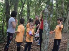 Grupo Pequenos Cientistas – 1º ano D – aprende e se diverte no Espaço Verde