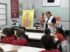 Terceiros anos visitam o laboratório de biologia