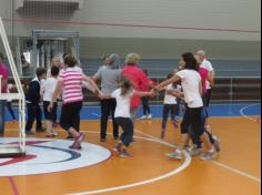 Aula de Educação Física com os avós nos segundos anos