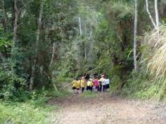 Grupos Alegria, Natureza e Pequenos Cientistas exploram o Espaço Verde