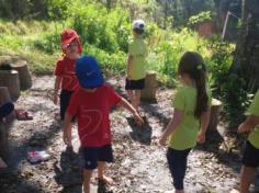 Grupo Estrela explorando o Espaço Verde