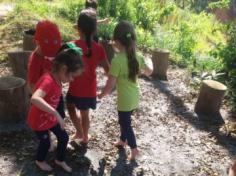 Grupo Estrela explorando o Espaço Verde