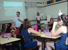 Visita especial no último dia de aula no 3º ano D