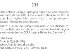 CCAA iniciou com muita alegria!