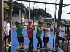 Grupo Folha, Mar e Peixes aprendendo e brincando no Espaço Verde