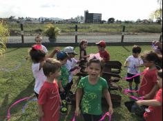 Grupo Folha, Mar e Peixes aprendendo e brincando no Espaço Verde