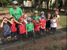 Grupo Folha, Mar e Peixes aprendendo e brincando no Espaço Verde