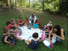 Grupo Folha, Mar e Peixes aprendendo e brincando no Espaço Verde