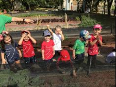 Grupo Folha, Mar e Peixes aprendendo e brincando no Espaço Verde