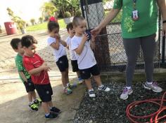 Grupo Folha, Mar e Peixes aprendendo e brincando no Espaço Verde