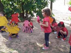 Grupo Folha, Mar e Peixes aprendendo e brincando no Espaço Verde