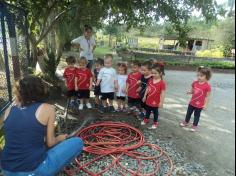 Grupo Folha, Mar e Peixes aprendendo e brincando no Espaço Verde