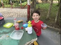 Grupo Folha, Mar e Peixes aprendendo e brincando no Espaço Verde