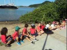 Infantil II em aula passeio na Beira Rio