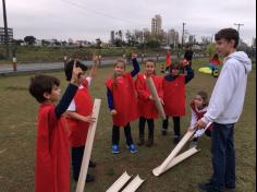 2º ano A e 3º ano A no Espaço Verde com o LEAS.