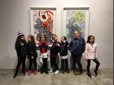 1º Ano B  visita obras de arte de Beatriz Milhazes.