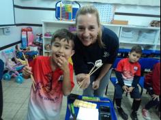 Visita dos Pais na sala do 1º ano D