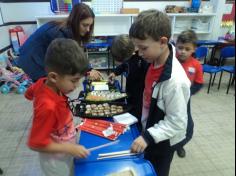 Visita dos Pais na sala do 1º ano D