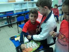 Visita dos Pais na sala do 1º ano D