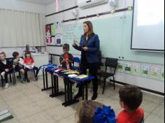 Visita dos Pais na sala do 1º ano D