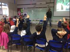 Visita dos Pais na sala do 1º ano D