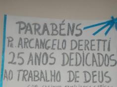 Celebração dos 25 anos de sacerdócio do diretor