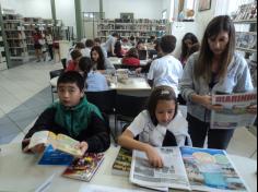 5º ano A e B em sua primeira aula de campo