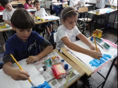 Desenho e pintura no 2º ano D