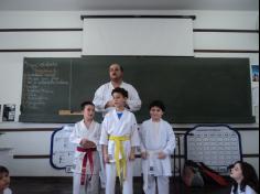 Papais ensinam karatê ao 2º ano C