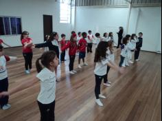 Papais ensinam karatê ao 2º ano C