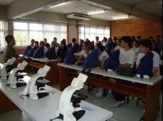 Alunos do 2º EM  em aula de campo à UNIVALI