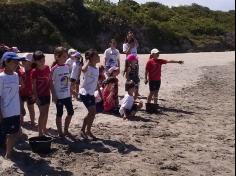 2ºs anos A e B em aula de campo na praia da Atalaia: aventuras e aprendizagens