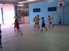 Torneio de futsal com o pai Marcos