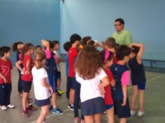 Torneio de futsal com o pai Marcos