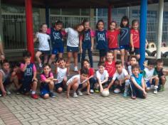 Torneio de futsal com o pai Marcos