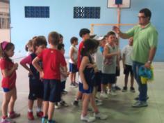 Torneio de futsal com o pai Marcos