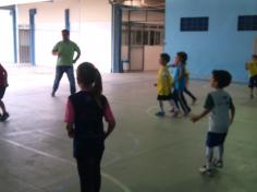 Torneio de futsal com o pai Marcos