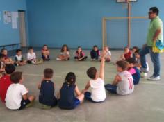 Torneio de futsal com o pai Marcos