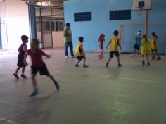 Torneio de futsal com o pai Marcos