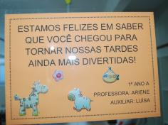 Primeiro dia na escola!