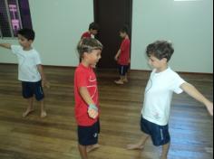 Jogos corporais no 1º ano D